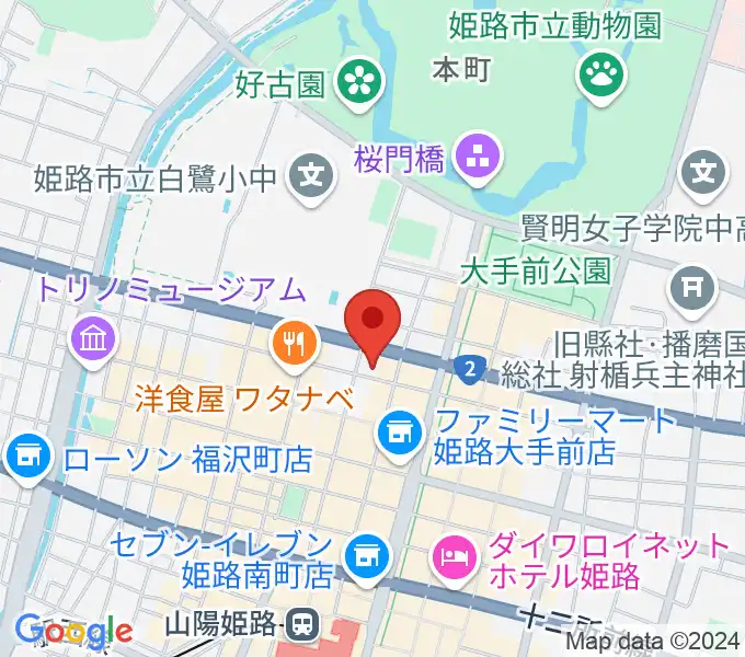 シアーミュージック 姫路校の地図