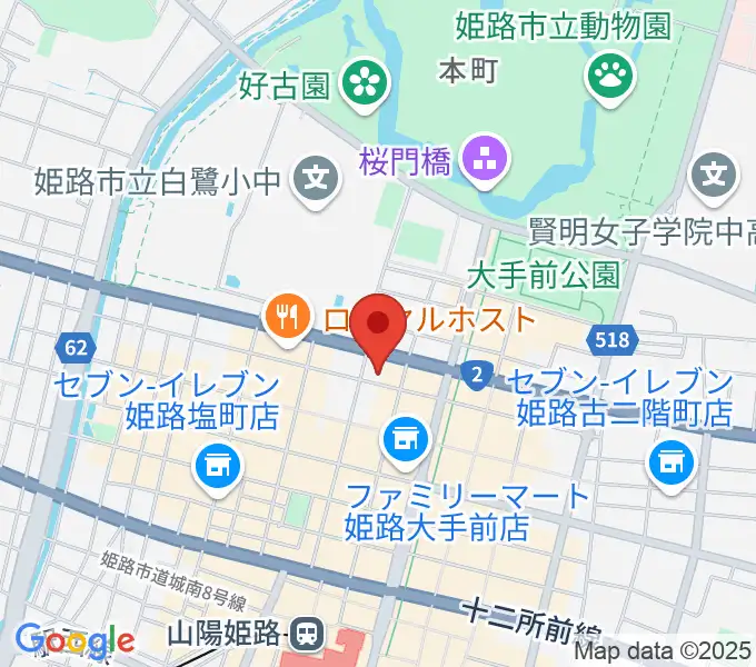 シアーミュージック 姫路校の地図