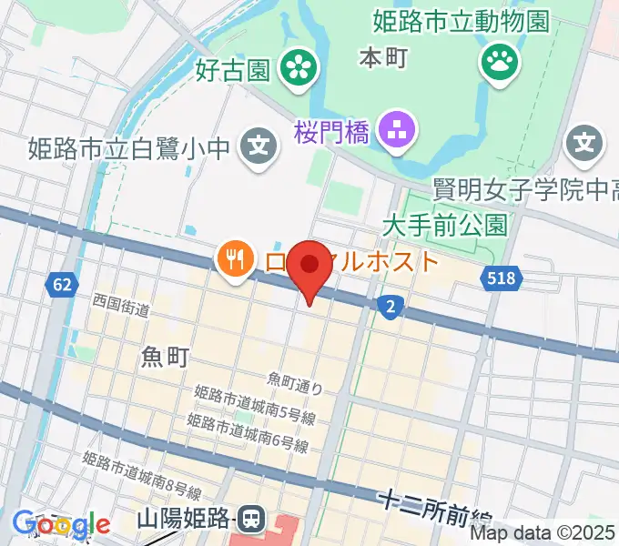シアーミュージック 姫路校の地図