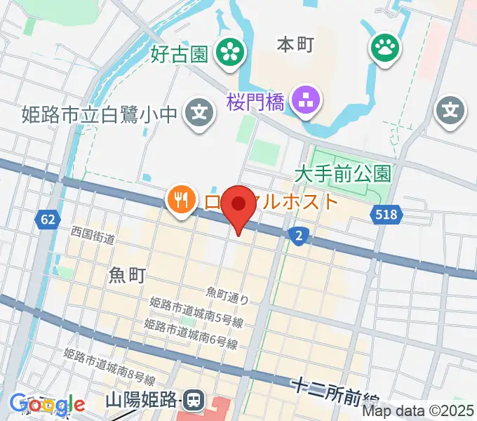 シアーミュージック 姫路校の地図
