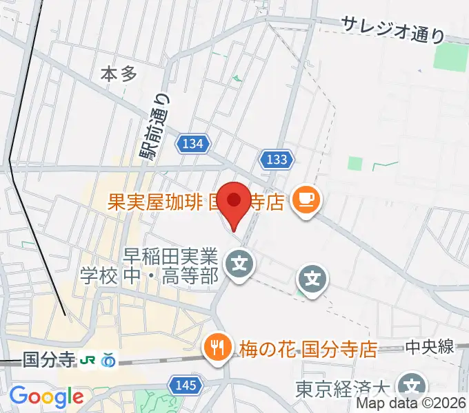 菅原邦楽研究室の地図