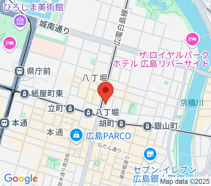 シアーミュージック 広島校の地図