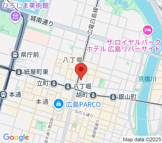 シアーミュージック 広島校の地図