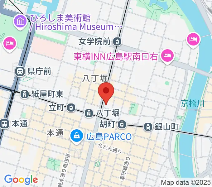 シアーミュージック 広島校の地図