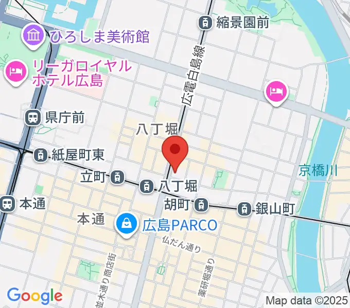 シアーミュージック 広島校の地図