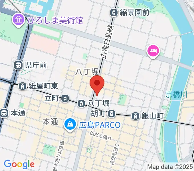 シアーミュージック 広島校の地図