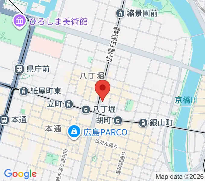 シアーミュージック 広島校の地図