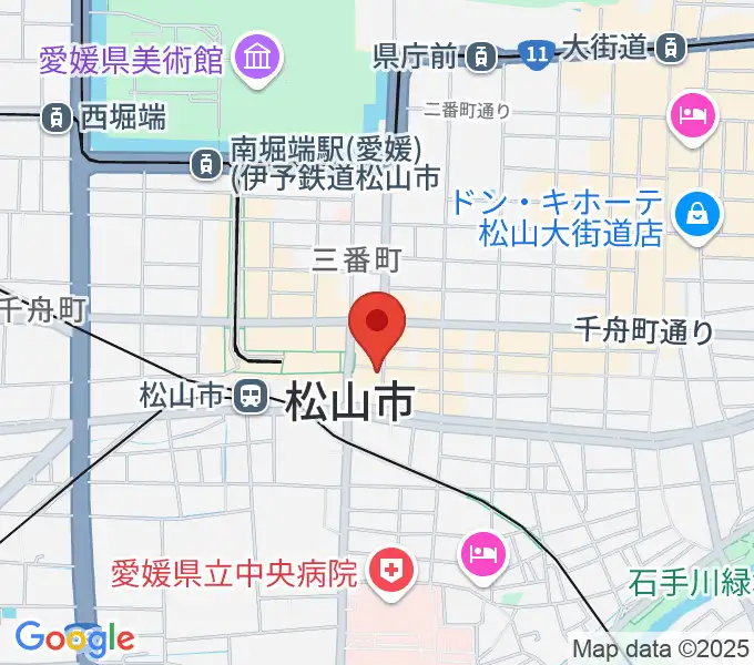 シアーミュージック 松山校の地図