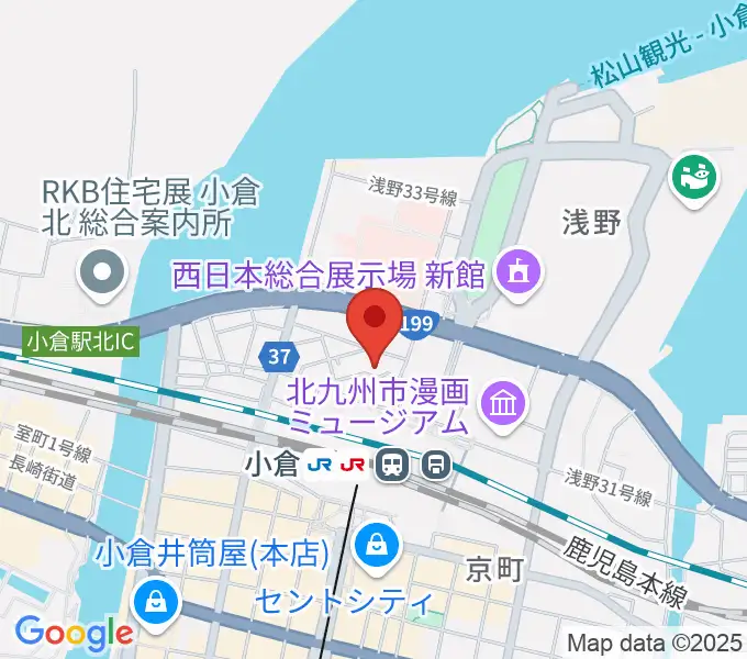 シアーミュージック 小倉校の地図