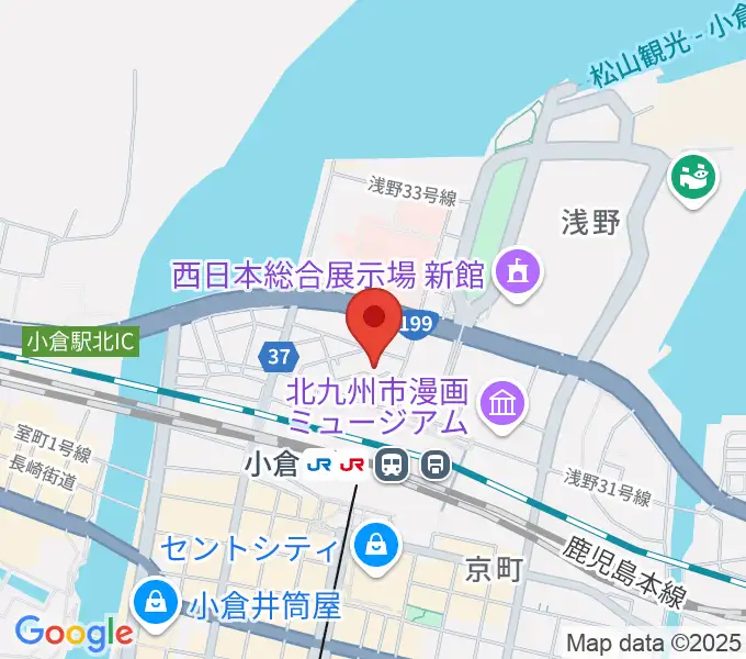 シアーミュージック 小倉校の地図