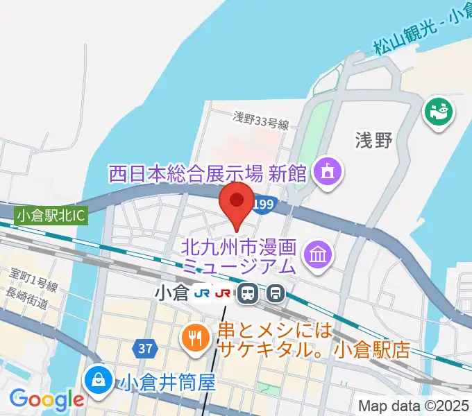 シアーミュージック 小倉校の地図