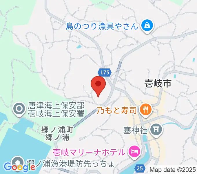 壱岐の島ホールの地図
