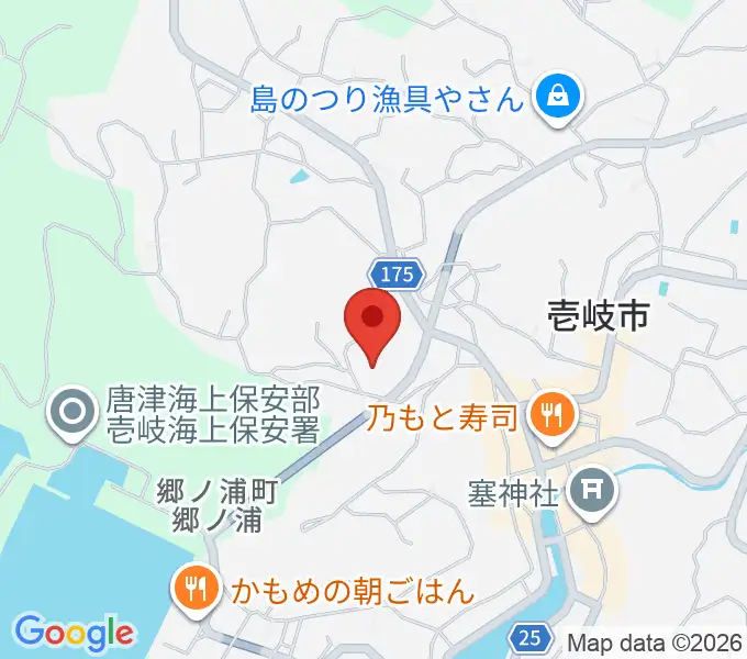 壱岐の島ホールの地図
