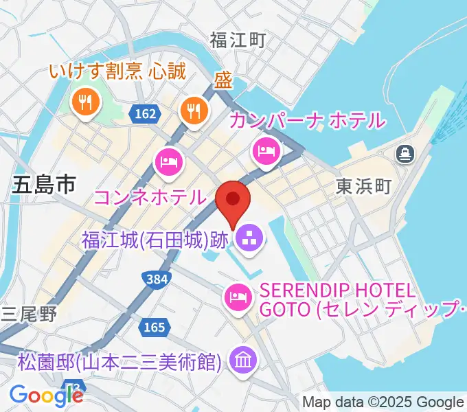 福江文化会館の地図