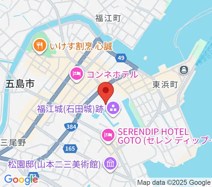 福江文化会館の地図