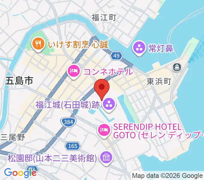 福江文化会館の地図