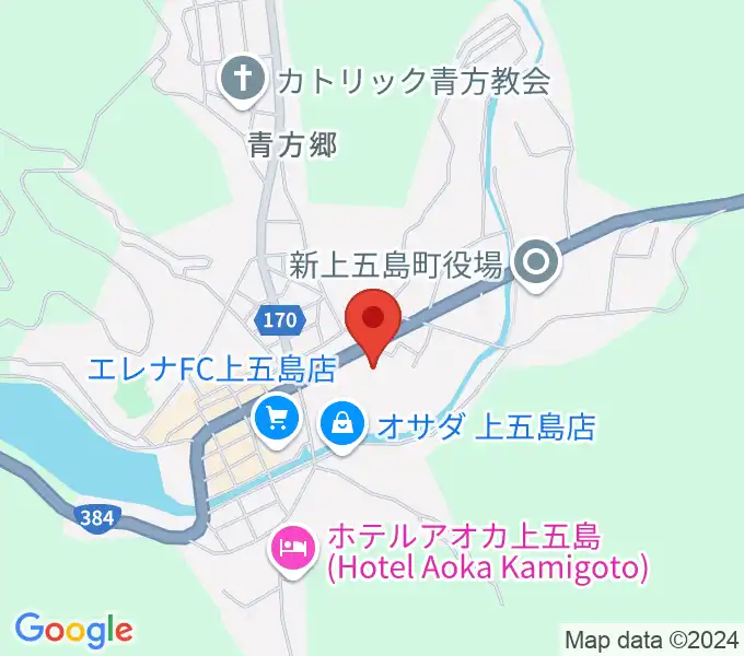 新上五島町石油備蓄記念会館の地図