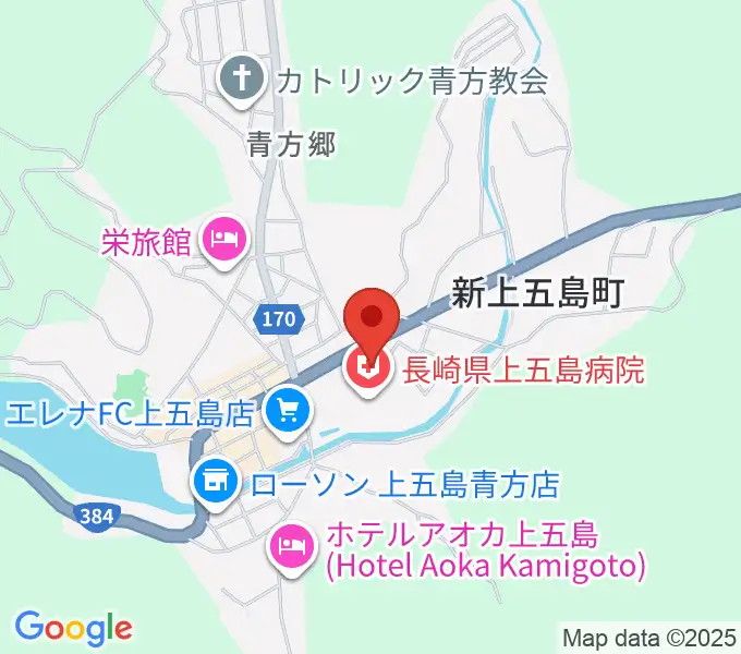 新上五島町石油備蓄記念会館の地図