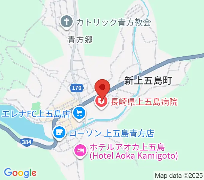 新上五島町石油備蓄記念会館の地図