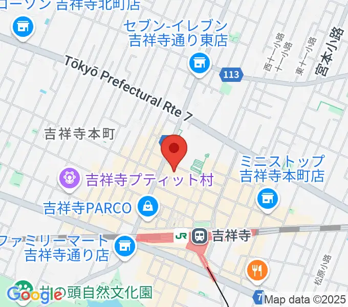 宮地楽器 吉祥寺センターの地図
