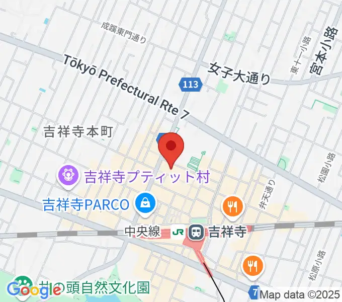 宮地楽器 吉祥寺センターの地図