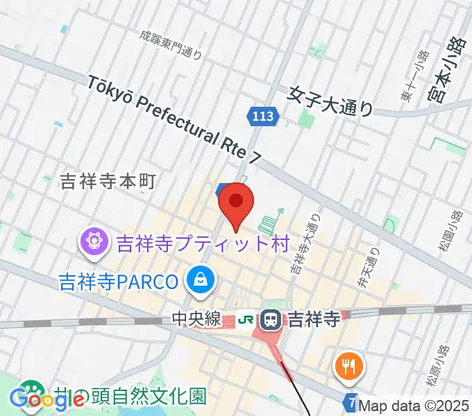 宮地楽器 吉祥寺センターの地図