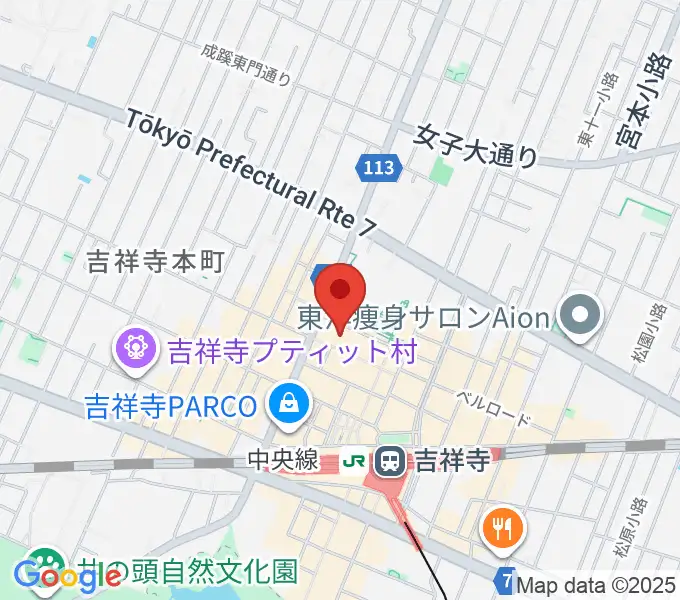 宮地楽器 吉祥寺センターの地図