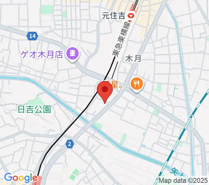 有隣堂 日吉ミュージックセンターの地図
