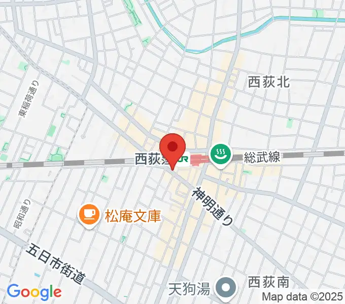 西荻窪アートリオンの地図