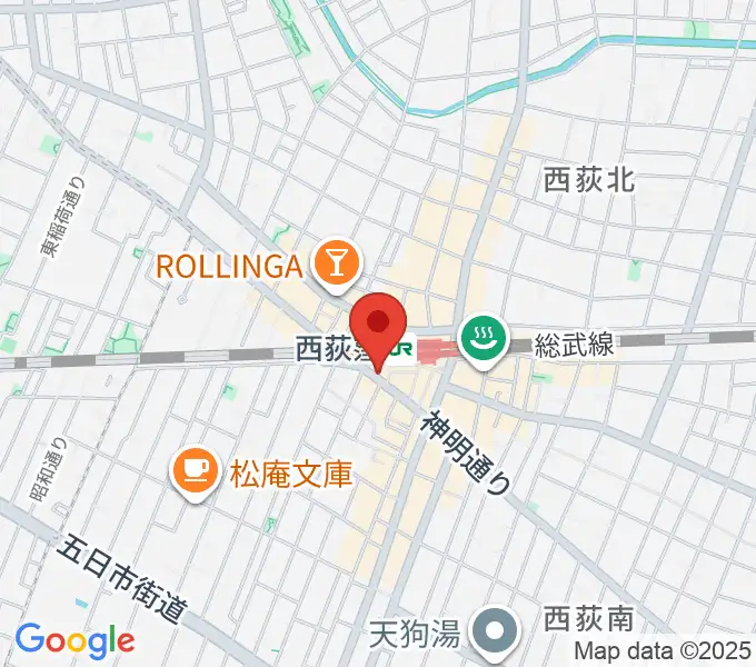 西荻窪アートリオンの地図