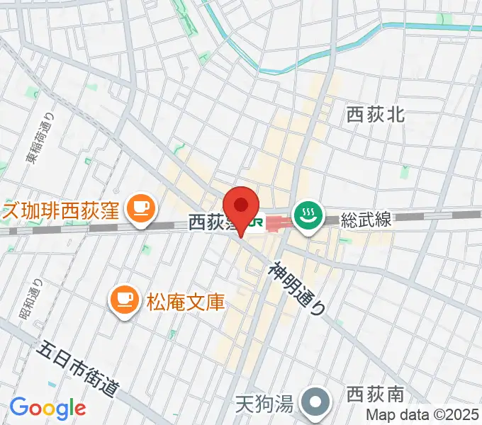 西荻窪アートリオンの地図