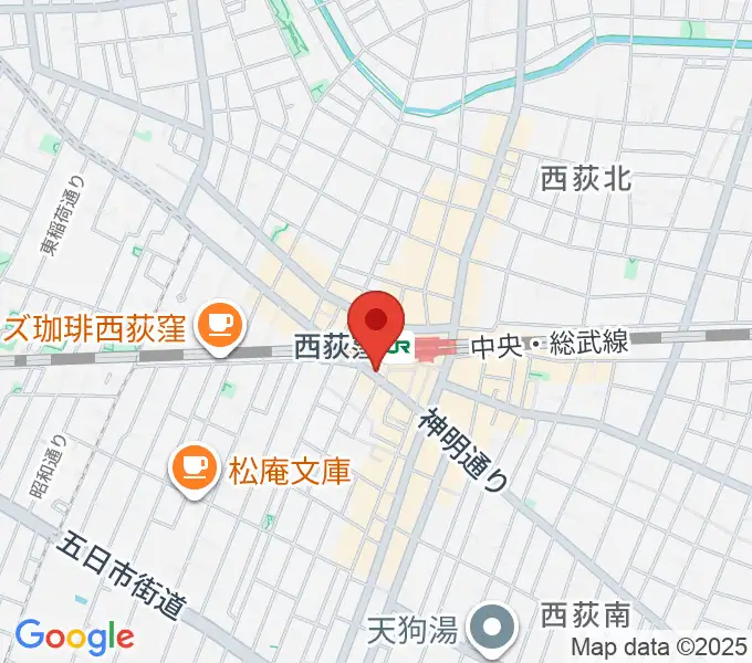 西荻窪アートリオンの地図
