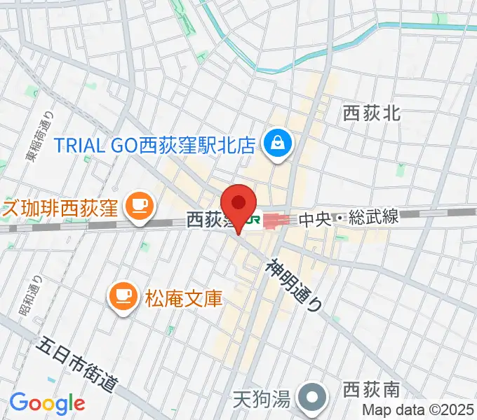 西荻窪アートリオンの地図