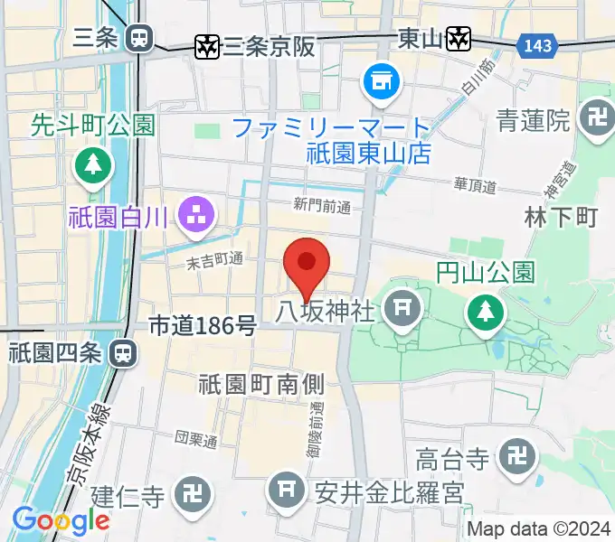 ジョニーエンジェル京都店の地図