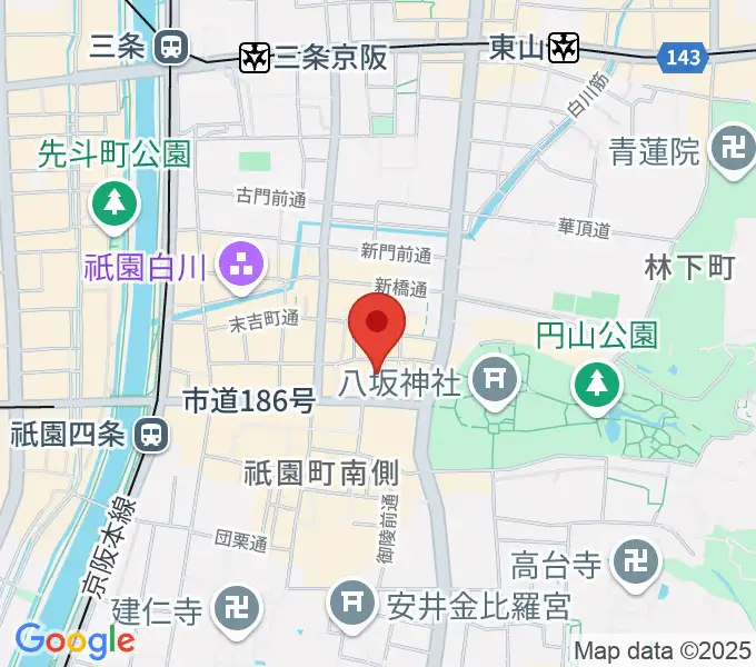 ジョニーエンジェル京都店の地図