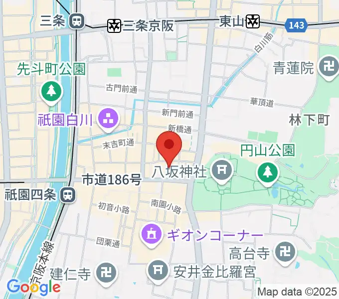 ジョニーエンジェル京都店の地図