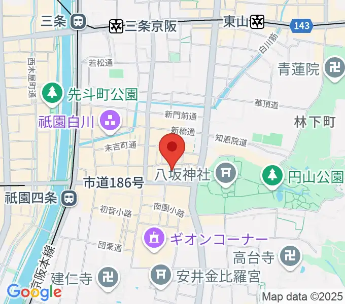 ジョニーエンジェル京都店の地図
