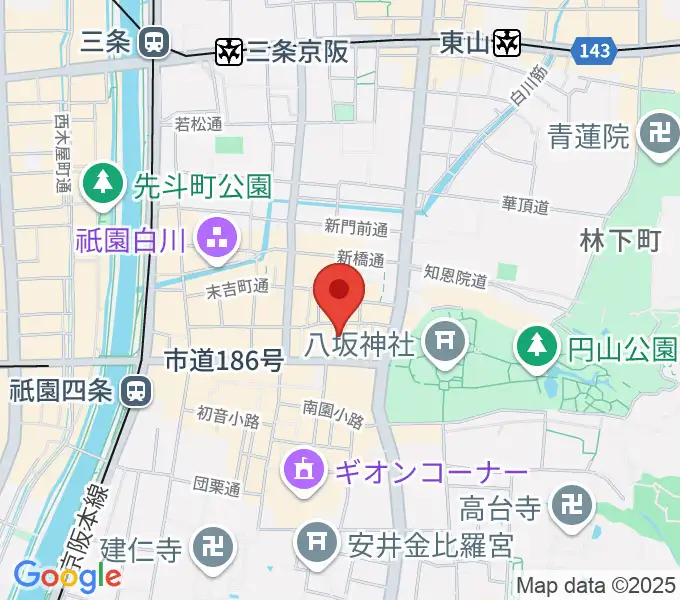 ジョニーエンジェル京都店の地図