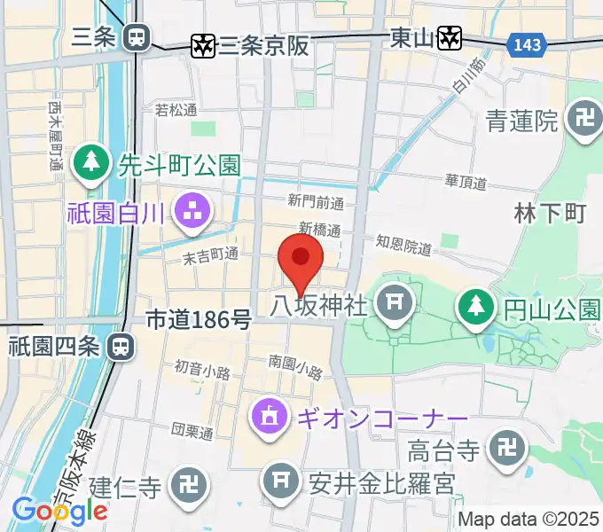 ジョニーエンジェル京都店の地図