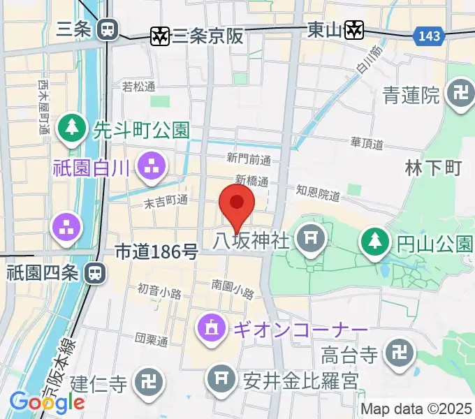 ジョニーエンジェル京都店の地図