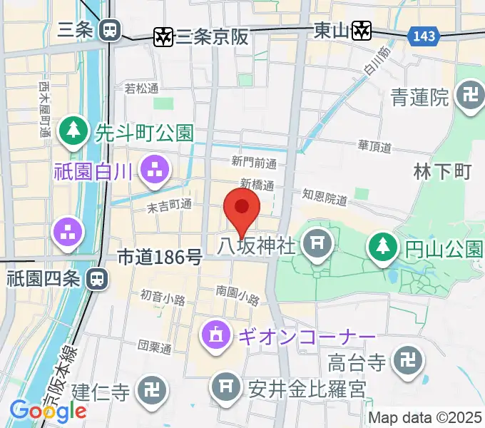ジョニーエンジェル京都店の地図