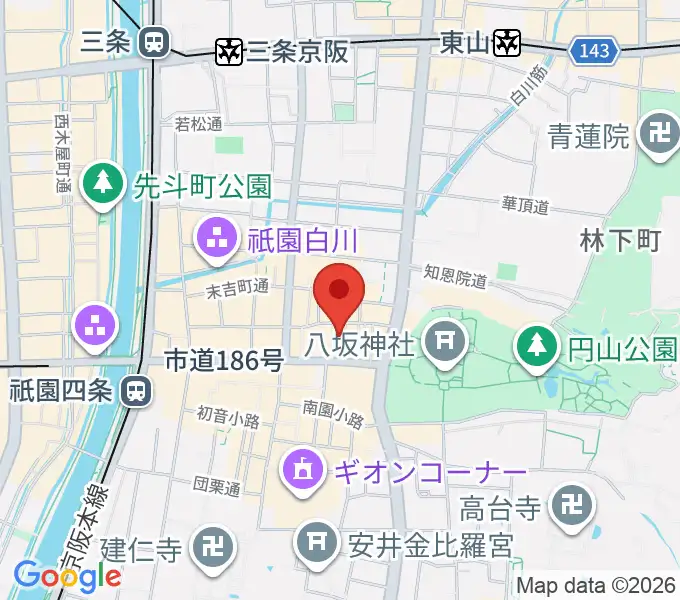ジョニーエンジェル京都店の地図