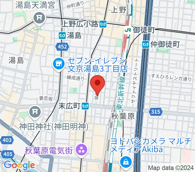 カフェ・トリオンプの地図