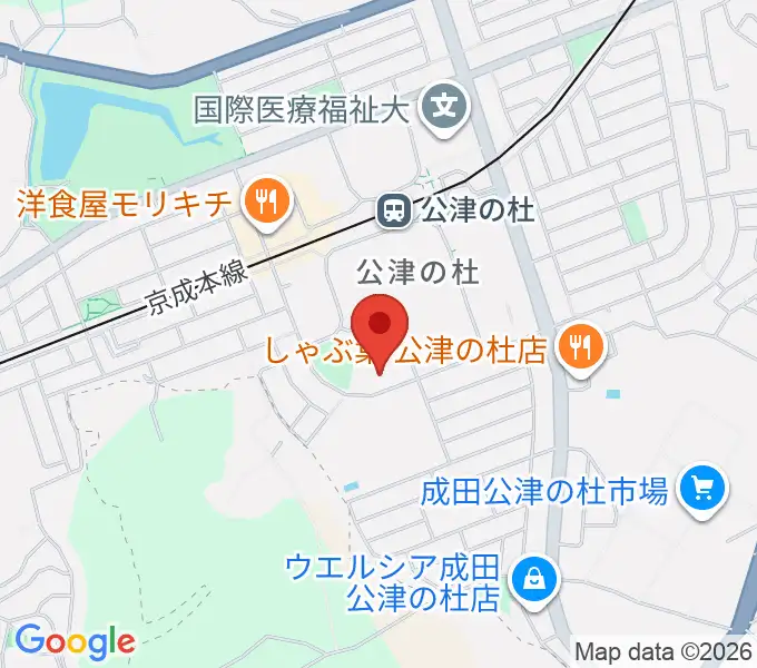 公津の杜コミュニティセンター もりんぴあこうづの地図