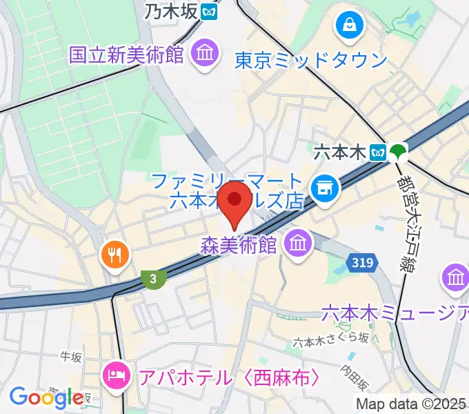 EXシアター六本木の地図