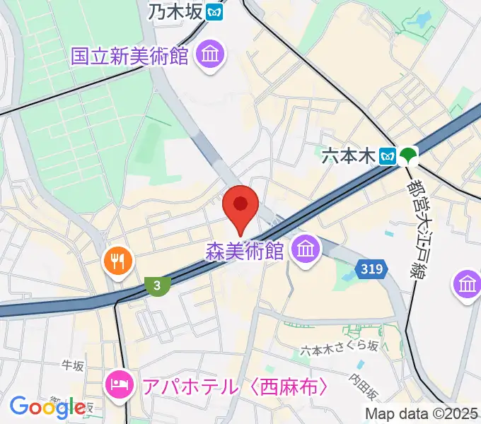 EXシアター六本木の地図