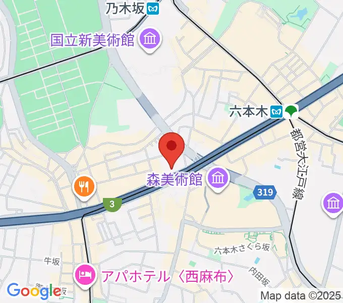 EXシアター六本木の地図