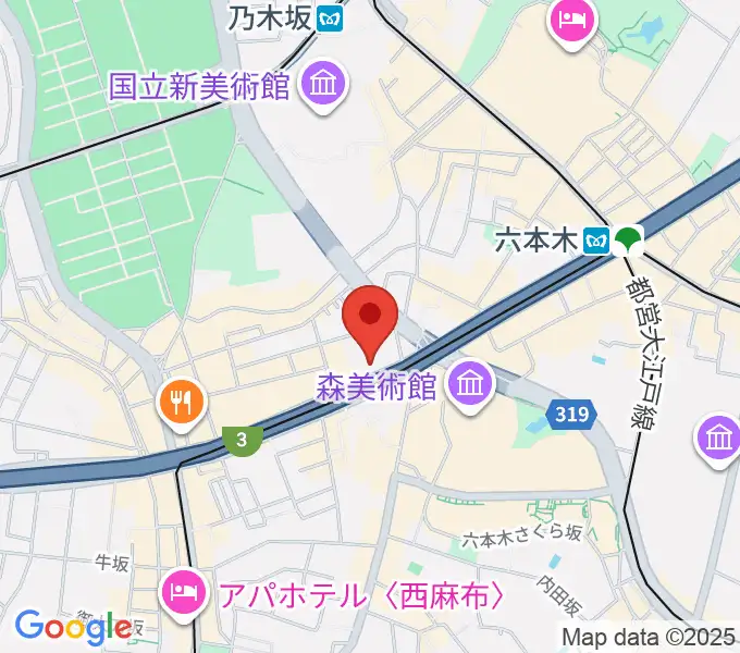 EXシアター六本木の地図