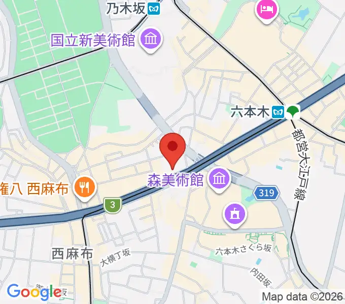 EXシアター六本木の地図