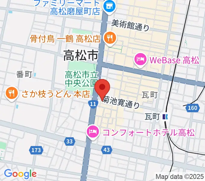 高松TOONICEの地図